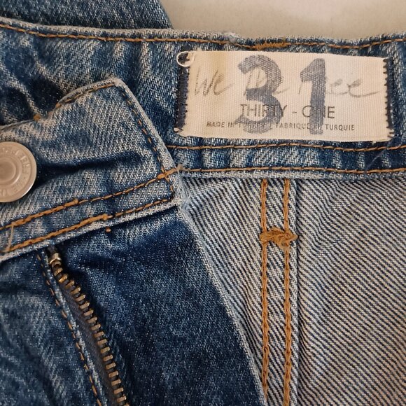 Free People We The Free Marion High Waisted Jeans Celeste Blue Size 31 EUC - Picture 8 of 15